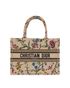 Medium Book Tote Floral Embroidery, front view
